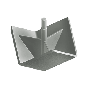 Bouchon d’angle profilé Aluneed TI gris RAL7042 – 20 x 20