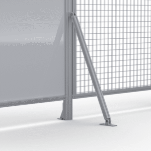 Accessoires pour protection panneau grillagé